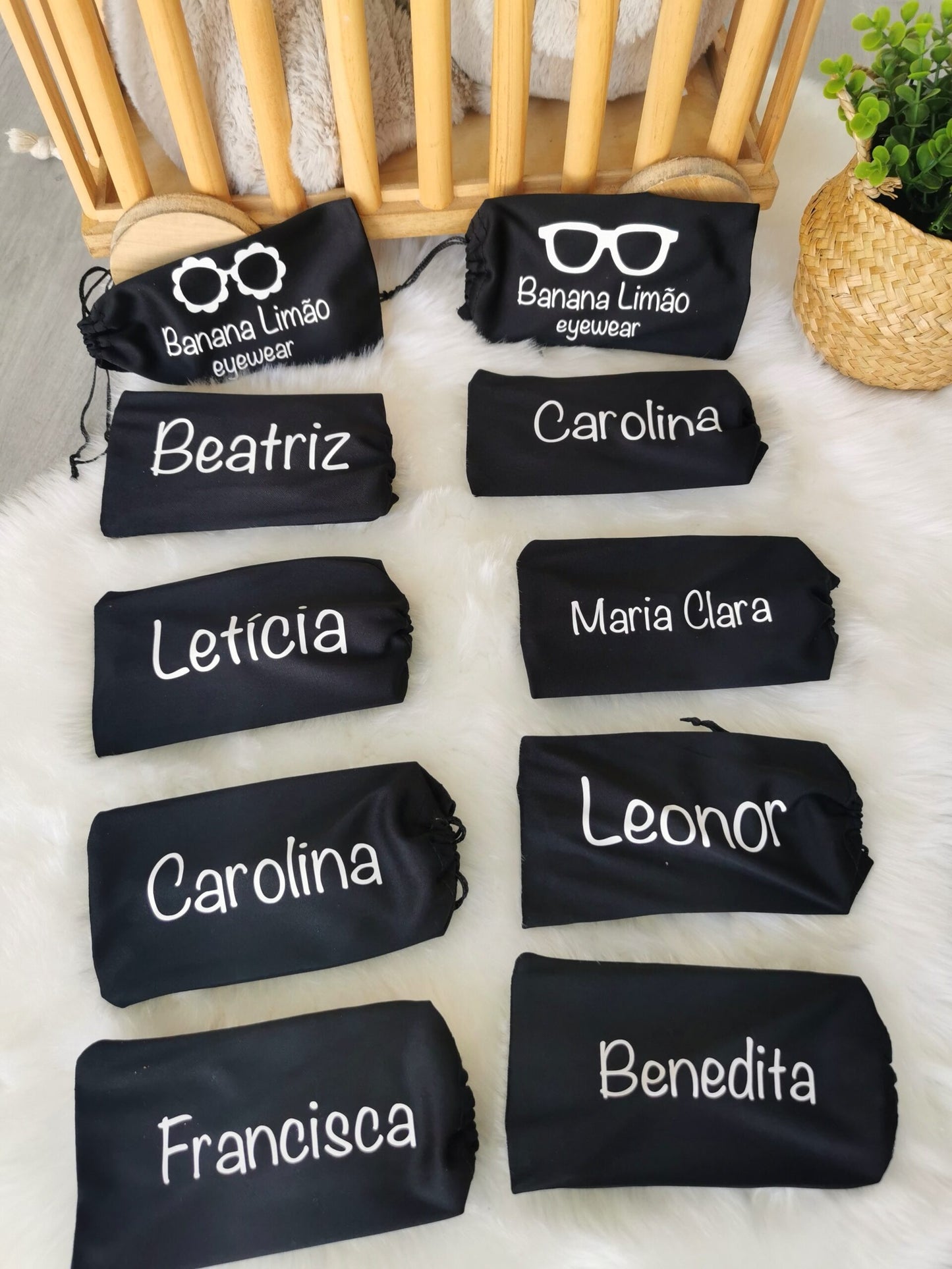 Microfiber bag for sunglasses