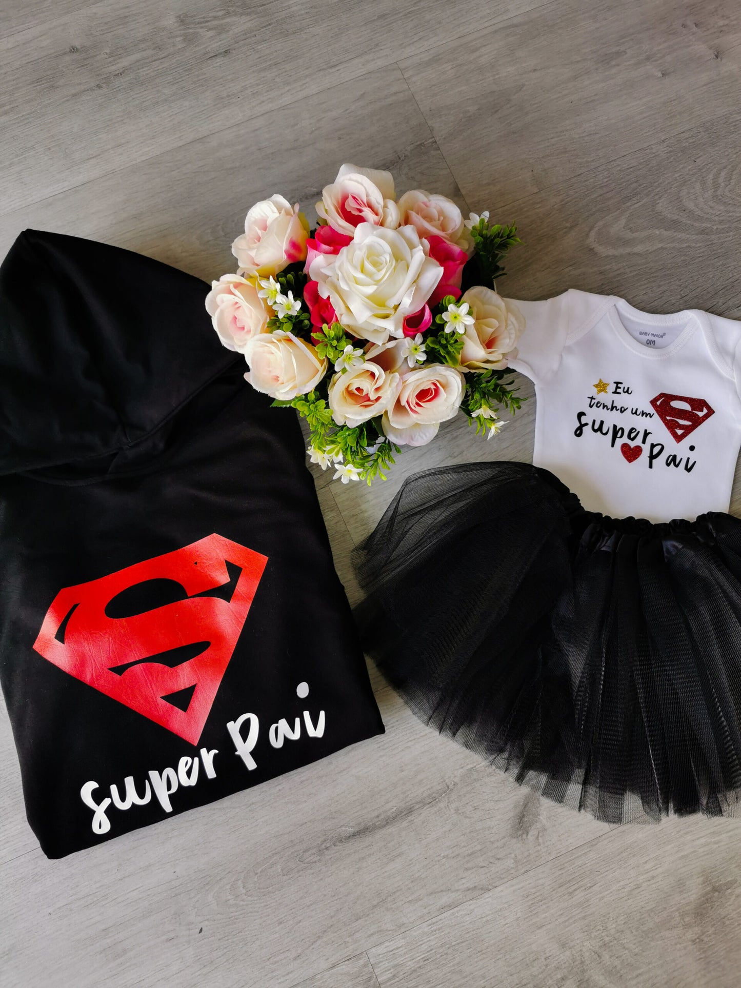 Hoodie "Super Pai & Super Filho/a"