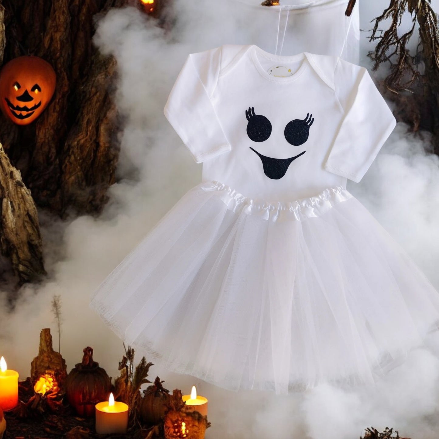 "Halloween Baby Boo" body &amp; tulle set