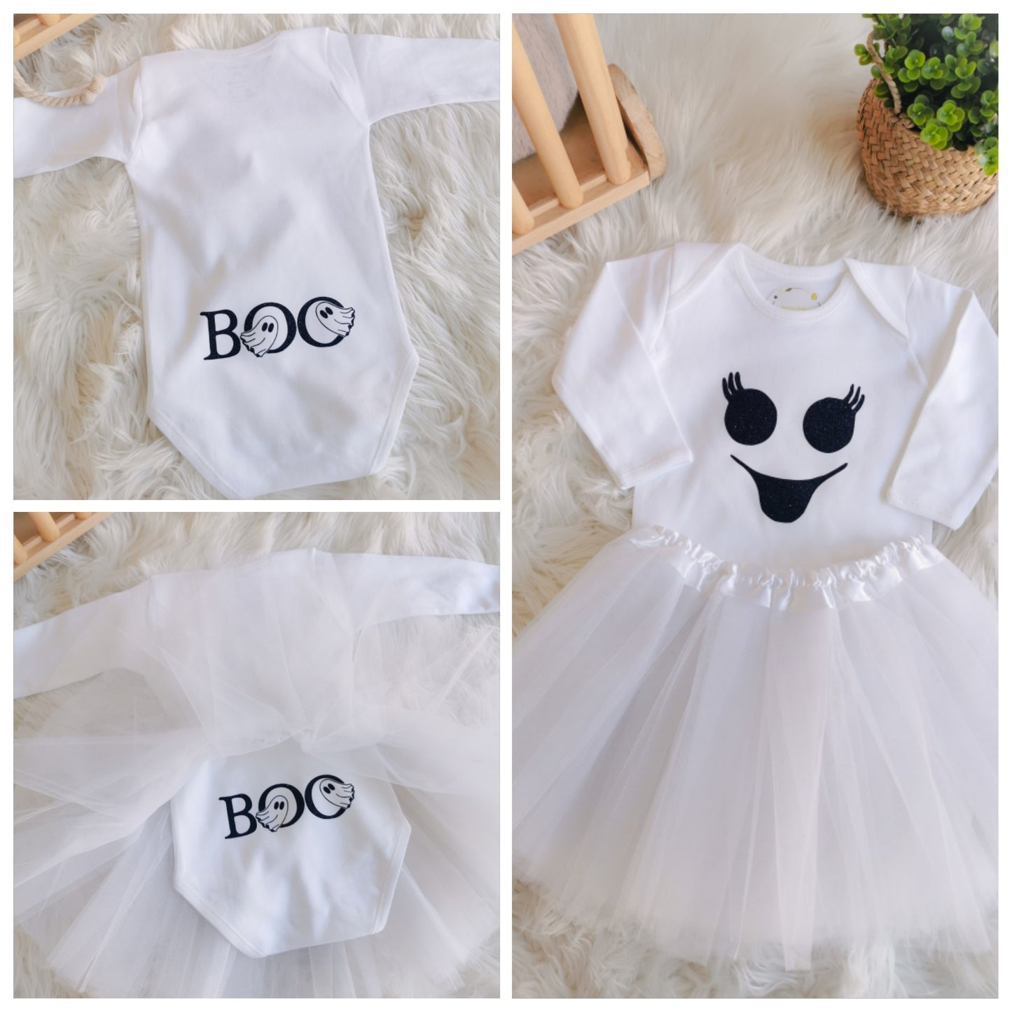 "Halloween Baby Boo" body &amp; tulle set
