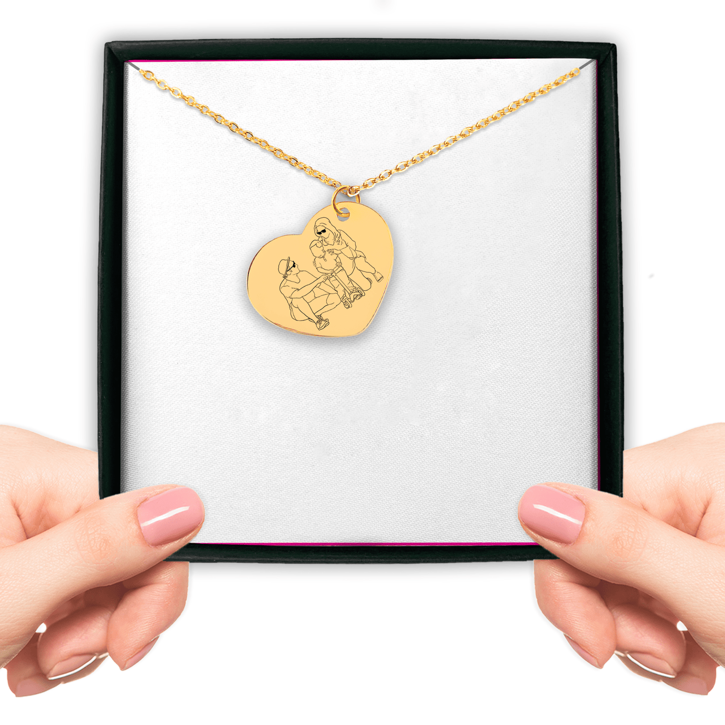 "Family Line" necklace (with your own photo)
