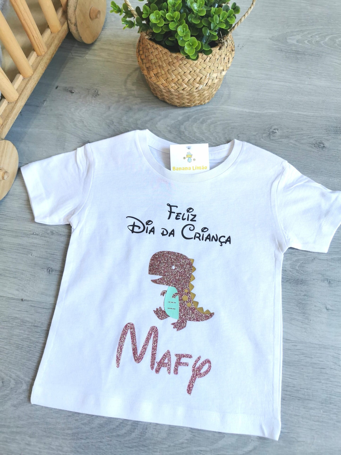 "Happy Children's Day" tshirt or bodysuit - Dinosaur Model