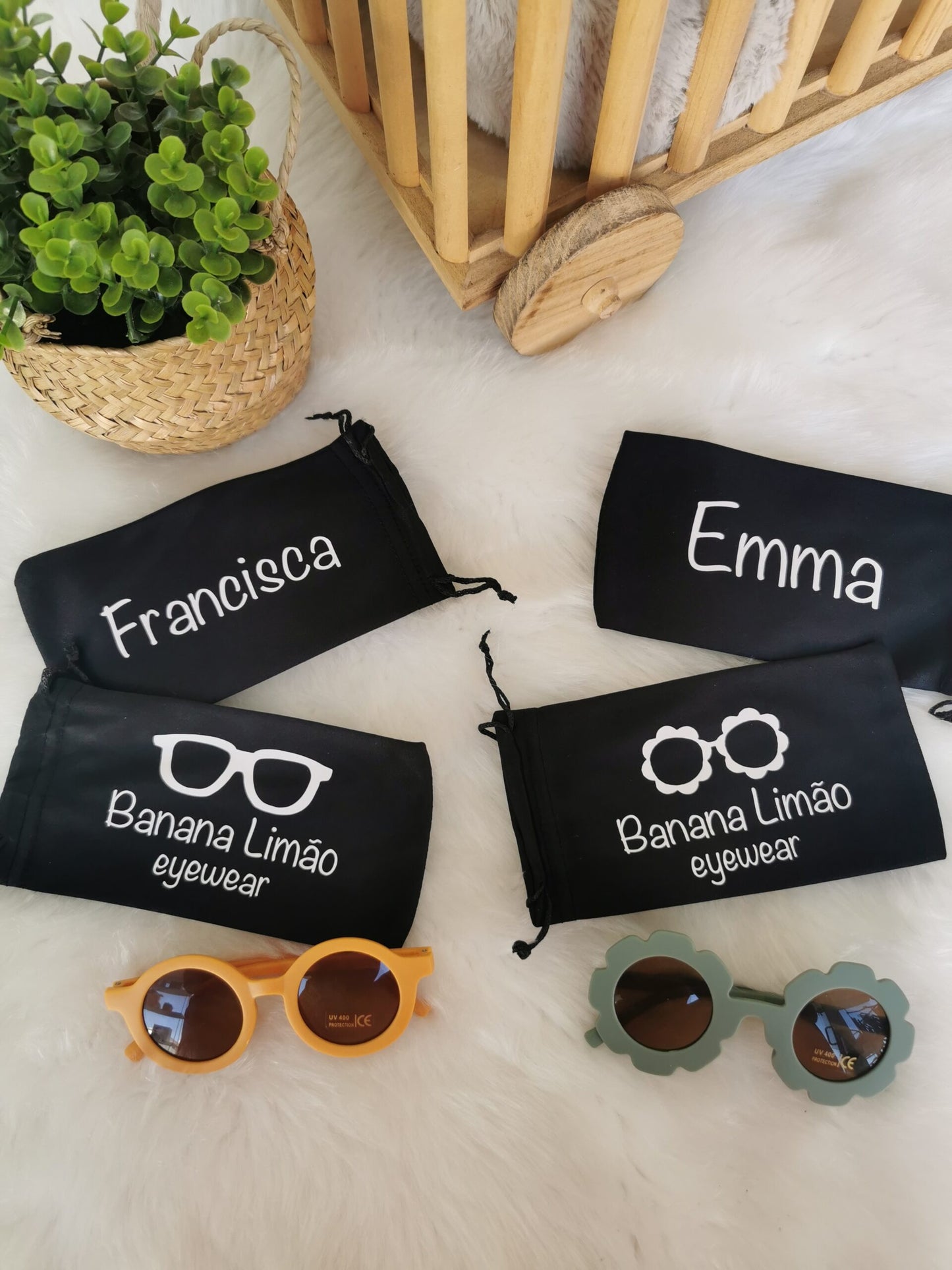 Microfiber bag for sunglasses
