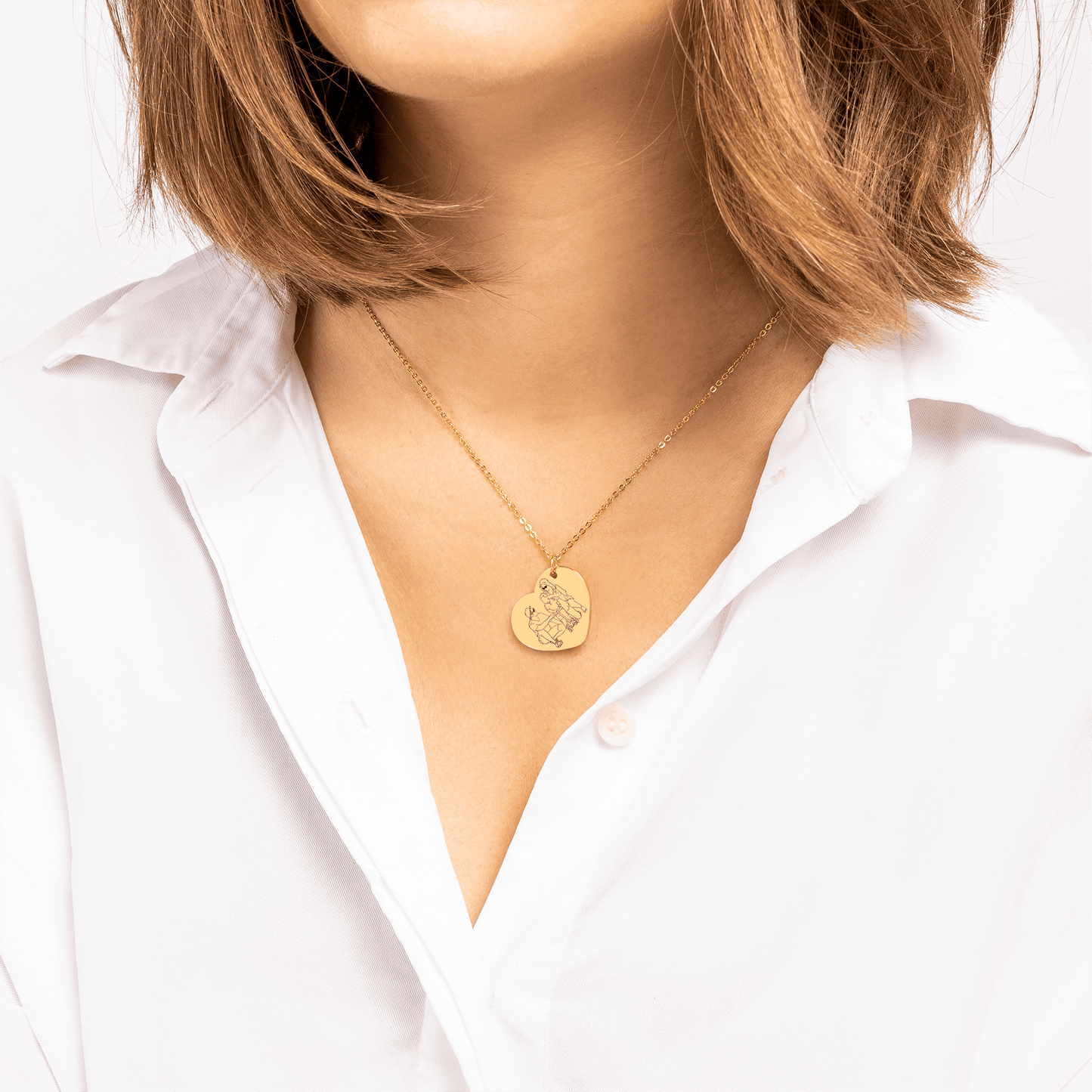"Family Line" necklace (with your own photo)