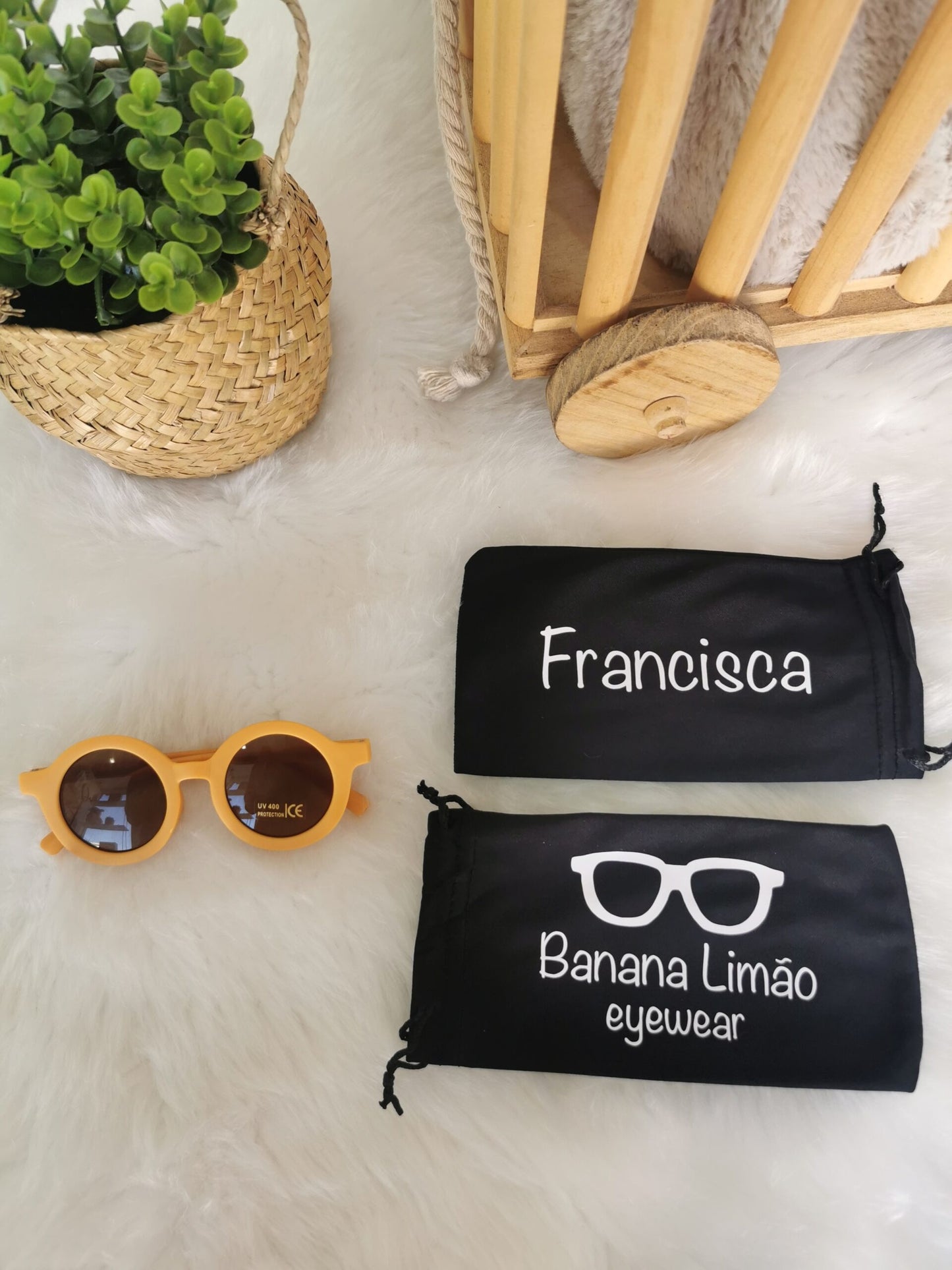 Microfiber bag for sunglasses