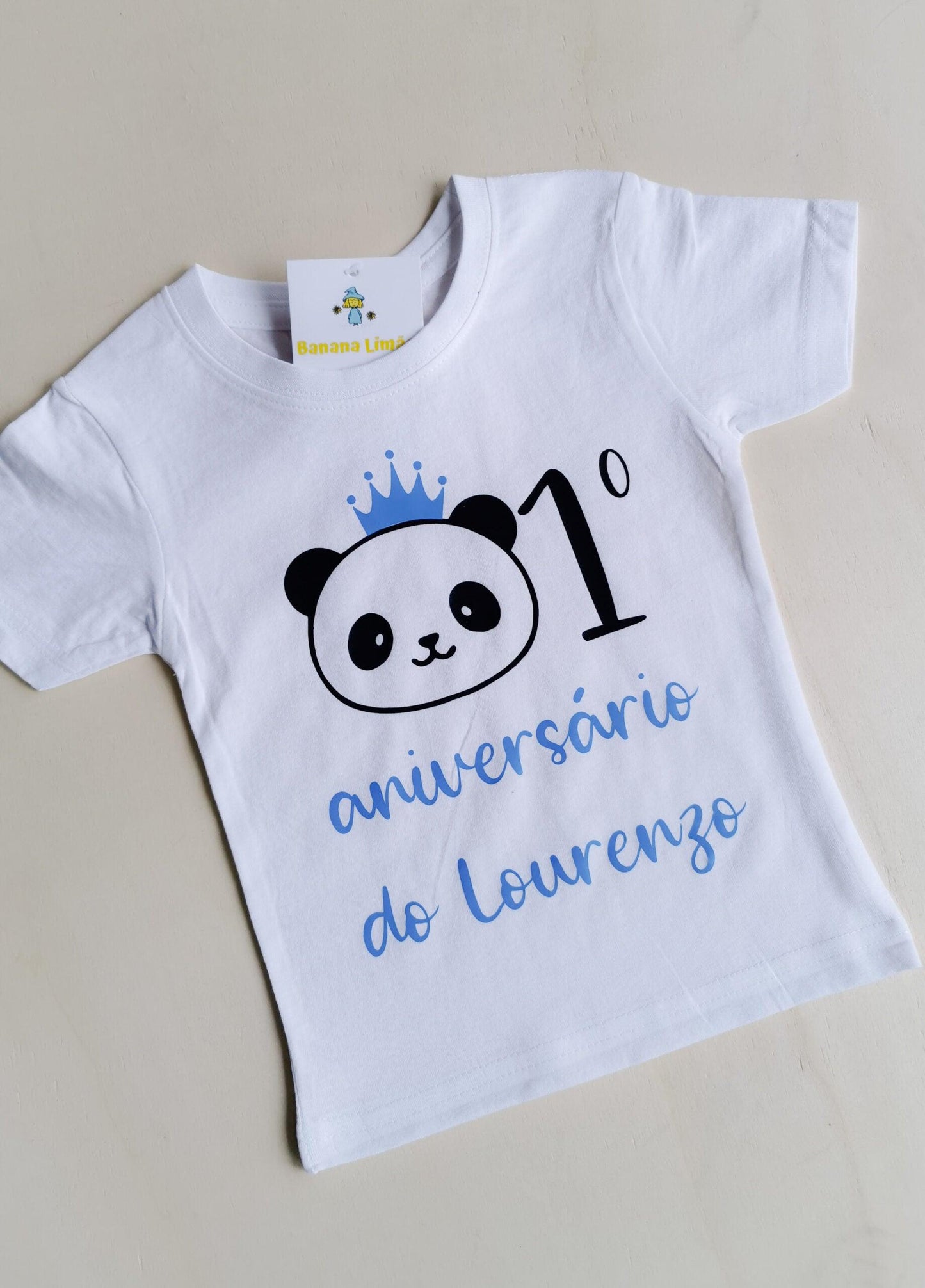 Tshirt Personalizada "O Meu Aniversário" - Panda