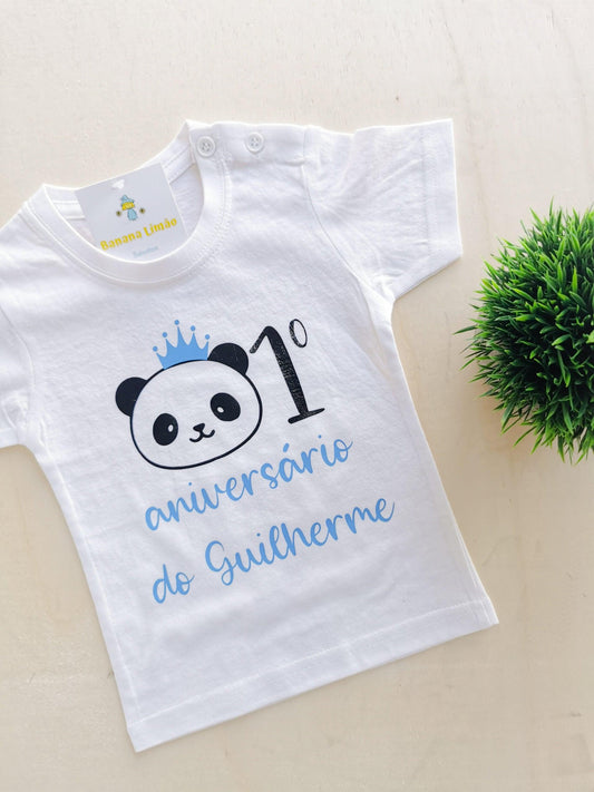 Tshirt Personalizada "O Meu Aniversário" - Panda