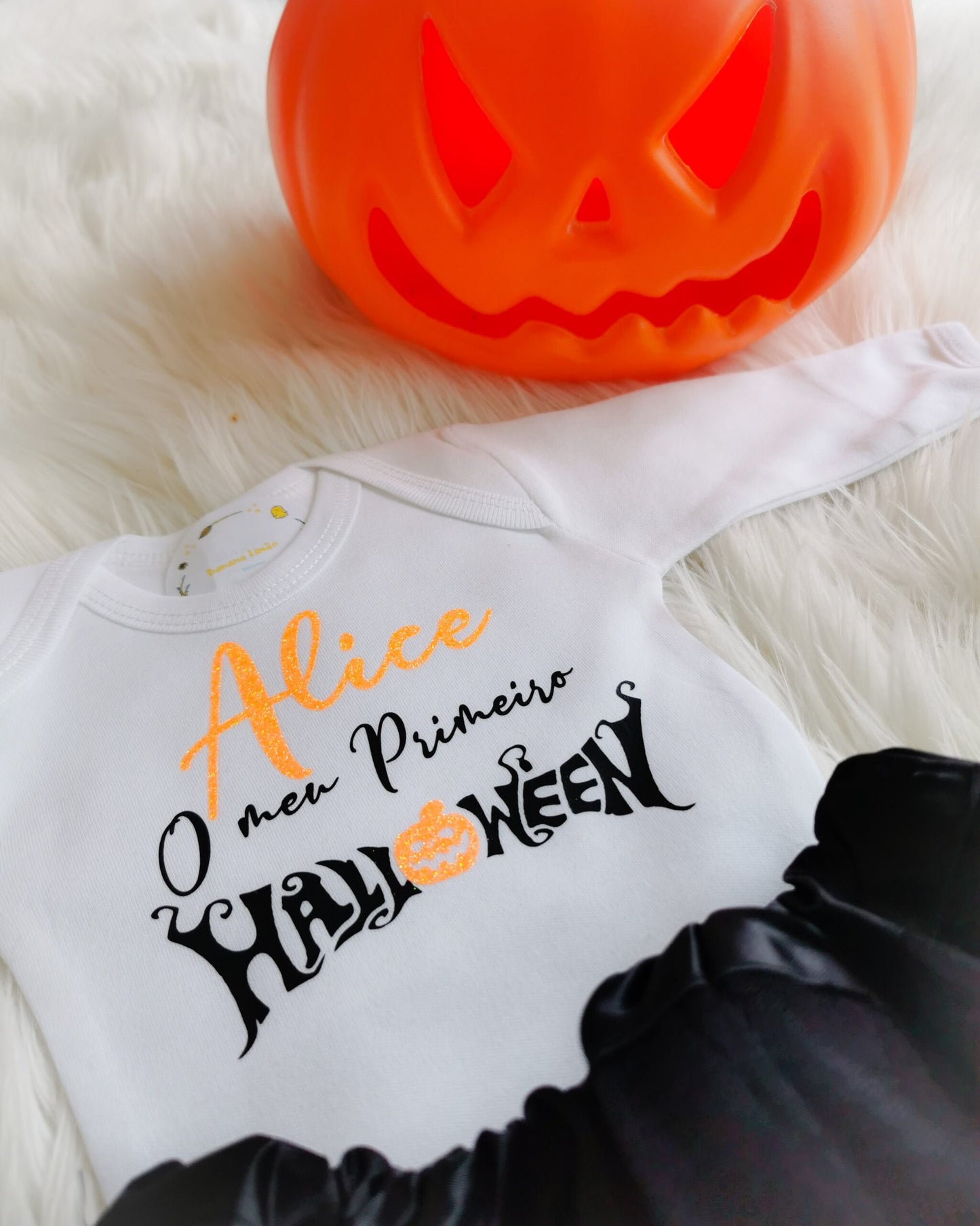 "My First Halloween" body &amp; tulle set