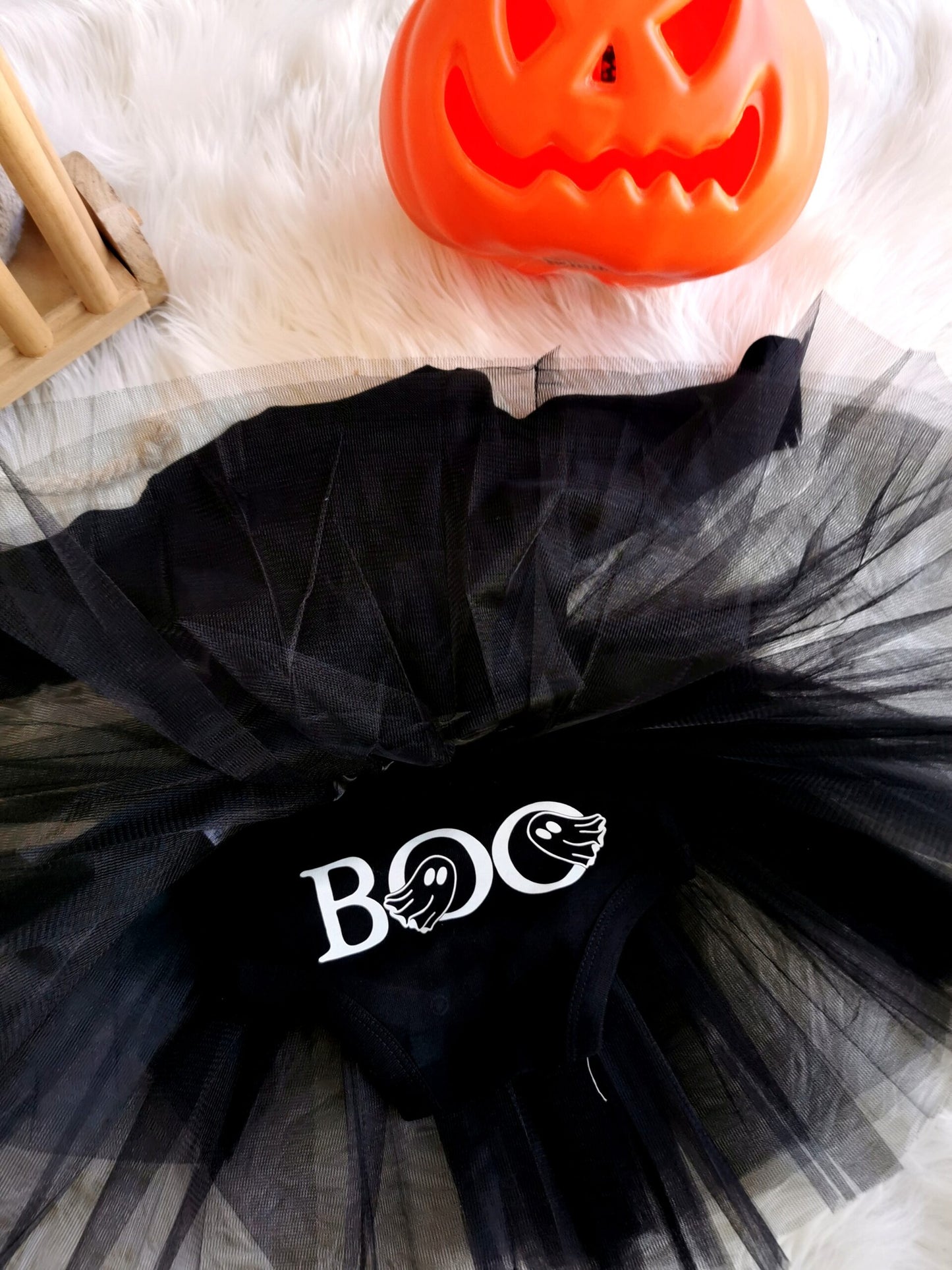 Body &amp; tulle set "My First Halloween" Glow in the dark version