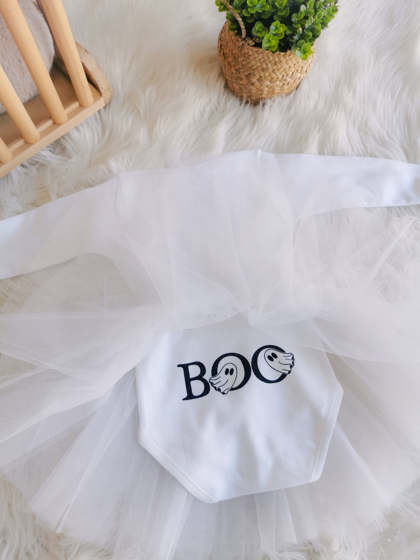 "Halloween Baby Boo" body &amp; tulle set