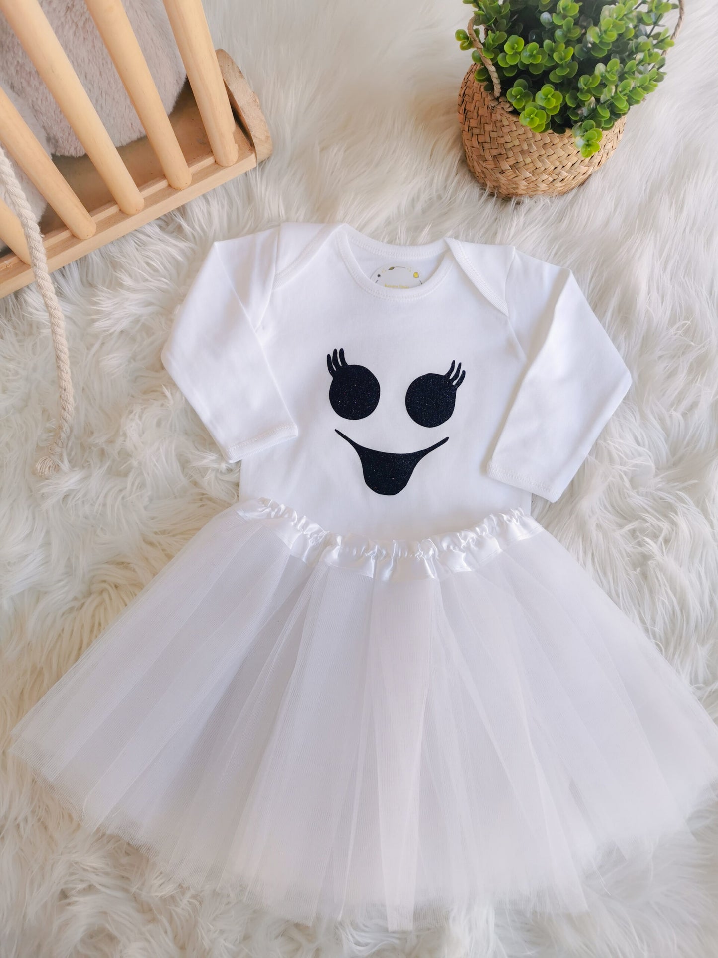 "Halloween Baby Boo" body &amp; tulle set
