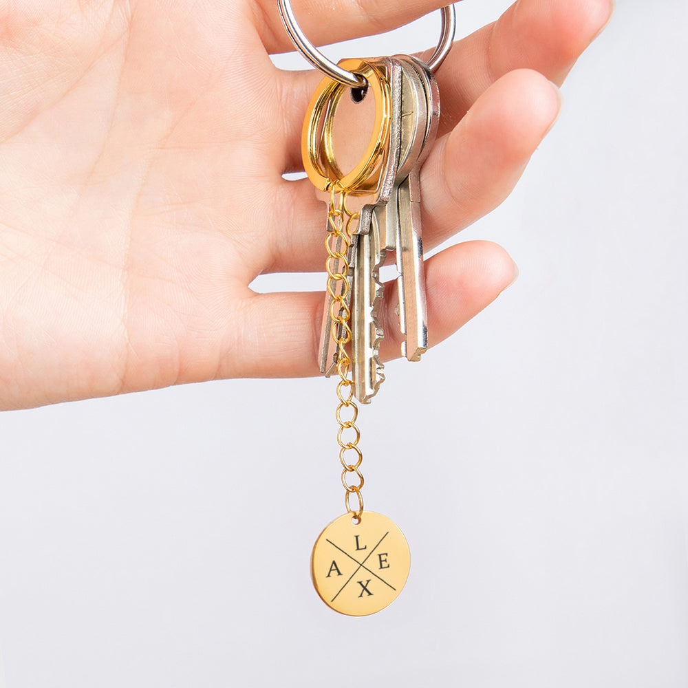 "Initials" keychain