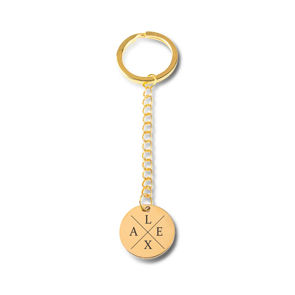 "Initials" keychain