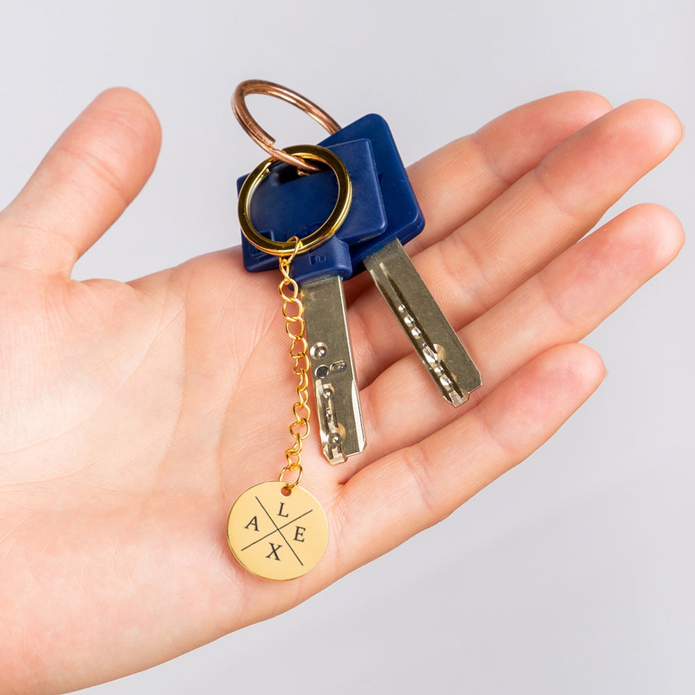 "Initials" keychain