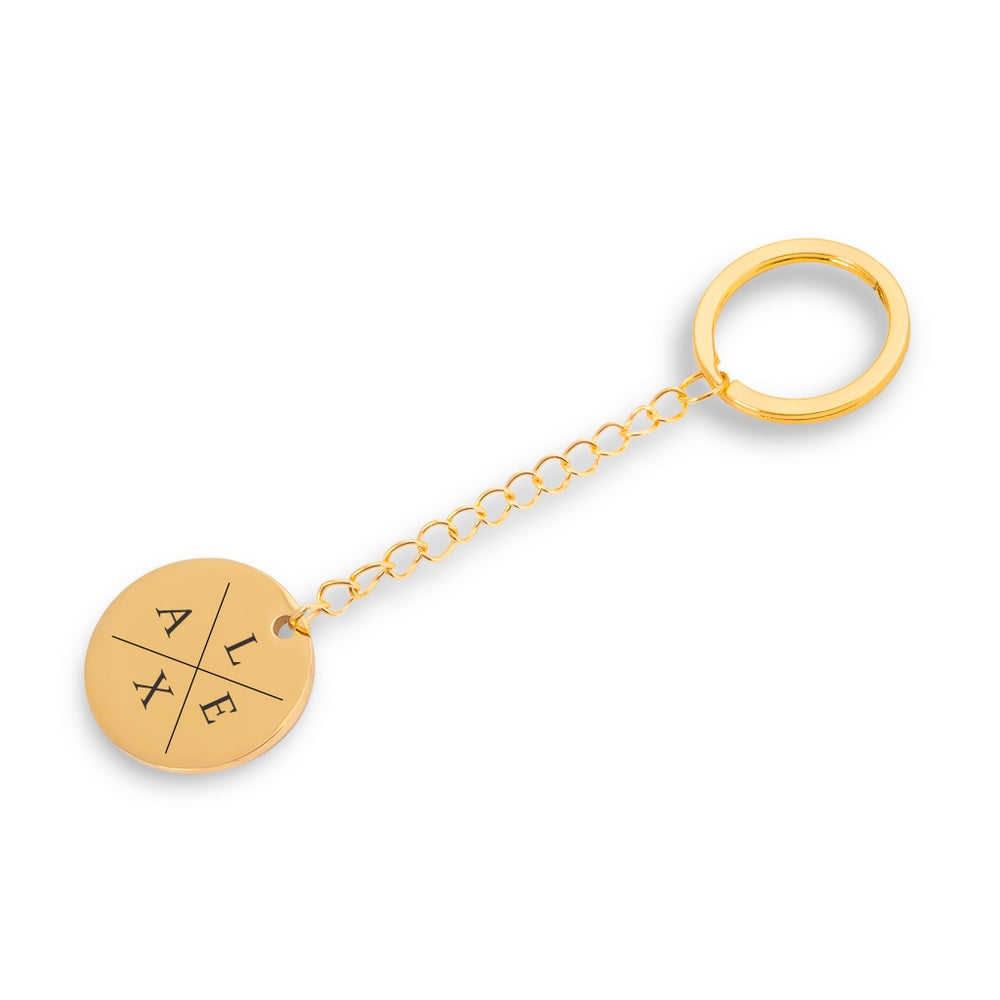 "Initials" keychain